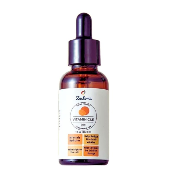 Zestoria Vegan Friendly Vitamin C&E Facial Serum+Hyaluronic Acid 30ml